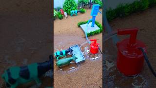 Mini hand pump project water pump with science project cow video cow drink videos shorts [upl. by Jahn]