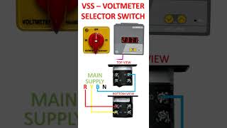 VOLTMETER SELECTOR SWITCH  VSS controlpanel circuitdiagram electricalengineering voltmeter [upl. by Infeld]