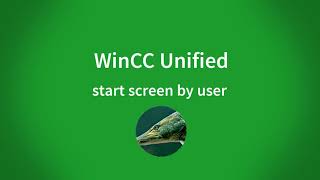 WinCC Unified V16 different startscreen by user [upl. by Noell]