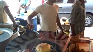 Spicy Indian food  poori chhole  BHATOORE [upl. by Roarke]