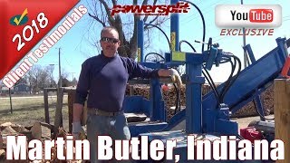 The Powersplit Wood Splitter Review From Martin Butler Indiana [upl. by Nyleek]