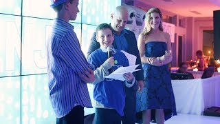 Little Brothers Adorable Bar Mitzvah Speech [upl. by Phelgon]