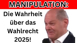 Wahlrecht 2025 Reform oder Manipulation [upl. by Catriona]