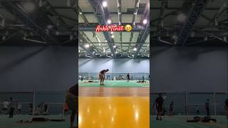 Ankle twist injury in badminton game 🦵😭 painful anklebreakers badmintonindia injury sports [upl. by Wiener56]