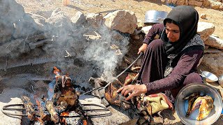 Eating Nutritious Meal Before Moving  Nomadic Lifestyle of Iran 2022 [upl. by Relyhs]