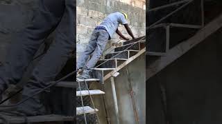 Ferraillage escalier en béton crémaillère senegal construction chantier gueyebtpservices [upl. by Mandie322]