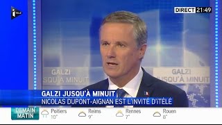 Primaire LR  NDA sur iTélé appelle à un débat contre FFillon quotprojet contre projetquot [upl. by Letnom969]