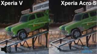 Камера Sony Xperia V vs Xperia Acro S сравнение ночью [upl. by Htaras663]