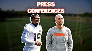 Cedric Tillman amp Chad OShea  Press Conference [upl. by Amalberga]