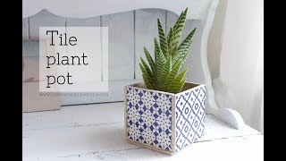 How to turn 5 tiles into a planter [upl. by Ahsiener]