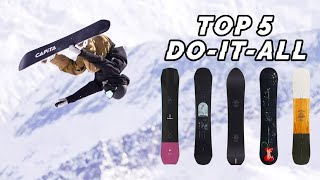 Top 5 DoItAll Snowboards 2023  Board Archive [upl. by Anha843]