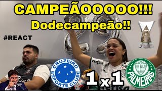 REACT REAÇÕES CRUZEIRO x PALMEIRAS  CAMPEÃO BR 2023 [upl. by Zeni]