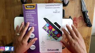 Unboxing Laminator Sola A4 Fellowes SIEPONLINE [upl. by Nilekcaj844]