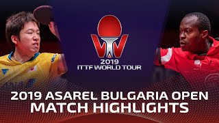 Jun Mizutani vs Quadri Aruna  2019 ITTF Bulgaria Open Highlights 14 [upl. by Nodnol377]