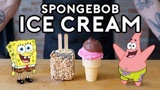 SpongeBob and Patrick Ice Cream from The Fry Cook Games  Binging with Babish [upl. by Kutzenco75]