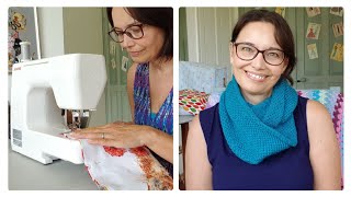 Sewing a Cross Stitch Cushion amp Knitted Cowl 13th August 2024 Slow Summer Crafting Vlog [upl. by Irme93]