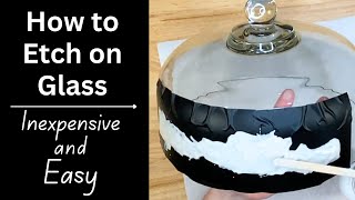 Inexpensive Way to Etch on Glass [upl. by Nesnah929]