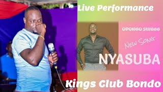 Odongo Swagg  Nyasuba New Song Live Performance After Release  Live At Kings Club Bondo 🔥🔥🔥 [upl. by Ahsekyt]