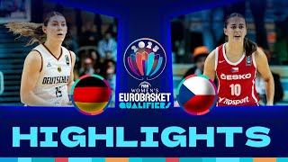 Germany v Czechia  Full Game Highlights  FIBA EuroBasketWomen 2025 Qualifiers [upl. by Dnalevets]