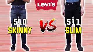 Levis Skinny VS Slim Fit Explained in 20 Seconds 🤯 510 VS 511 [upl. by Pan]