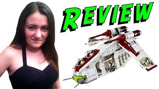 LEGO Republic Gunship 75021 Star Wars Review  BrickQueen [upl. by Frasco129]