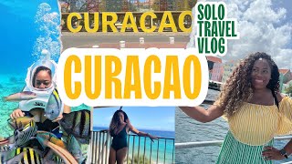 CURACAO SOLO TRAVEL VLOG SWIM WITH FISH  ISLAND TOUR  MORE LIA LAVON [upl. by Nyrahtak666]