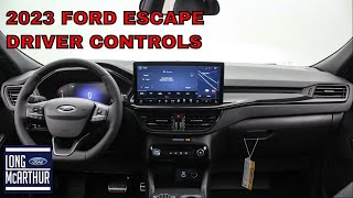 2023 Ford Escape Driver Controls Overview [upl. by Dnomse]