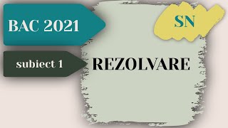 Rezolvare Model BAC 2021  Informatica  Subiect 1  Stiinte ale Naturii [upl. by Labors416]