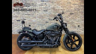 2022 HarleyDavidson FXBBS Street Bob 114 Deadwood Green [upl. by Esenwahs537]