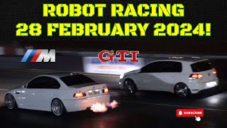 ROBOT RACING 🔥  KILLARNEY RACEWAY  28 FEBRUARY 2024 [upl. by Sekoorb]