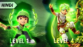 🔥BoBoiBoy Leaf All 1 to 4 levels  HINDI [upl. by Anidam379]