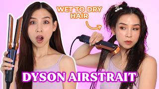 I Tried the Dyson Airstrait Straightener Pros amp Cons [upl. by Ecraep]