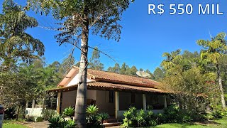 VENDIDACHÁCARA GRANDE COM RIO PARAISO ECOLÓGICO 2 CASAS MUITA FRUTA BOSQUE R 550 MILCódigo2433 [upl. by Aloisia]