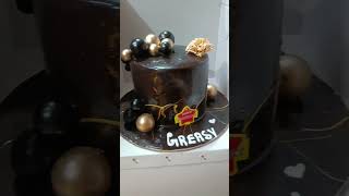 Dark chocolate cake cake birthdaycake chef fondantcakedesignsforbirthdays [upl. by Naot186]