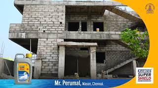 Ramco Super Shield Integral Waterproofing Product  Product Testimonial  Mr Perumal [upl. by Quennie]