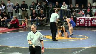 2014 OSAA 5A state wrestling tournament Derrick Tollen vs Kyle Grahn Sandy HS [upl. by Ramsa]