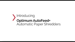 Rexel Optimum Automatic Cross Cut Paper Shredders  Full Product Video EN [upl. by Inaflahk]