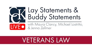 Lay Statements amp Buddy Statements How to fill the gaps in your VA claim [upl. by Lankton]