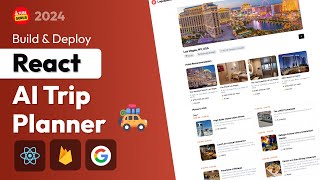 🚀 FullStack AI Trip Planner React Gemini AI Firebase amp TailwindCSS [upl. by Anastase244]