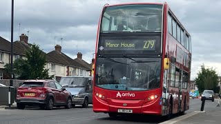 Journey on the Arriva London ADL Enviro 400 ZF T237 LJ61 LLM on bus route 279 cooling fan [upl. by Materi]