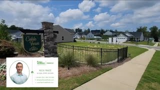 New community tour of Coble Farms in Fuquay Varina by Ryan Homes [upl. by Sinnal]