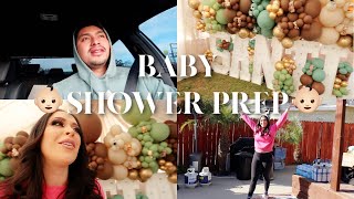 BABY SHOWER PREP VLOG💪🏻👶🏻 [upl. by Stout]