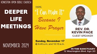 KOBC II Deeper Life Meetings II Day 4 II Rev Dr Kevin Page II November 17 2024 [upl. by Elocal257]