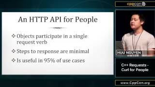 CppCon 2015 Huu Nguyen quotC Requests  Curl for Peoplequot [upl. by Moishe]