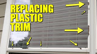 Replacing plastic trim around window Vinyl Glazing Bead [upl. by Barabbas]