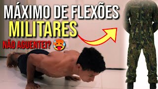 Flexões Militares Máximo em 5 Minutos 😱 [upl. by Cnut]