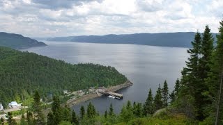 Vue sur le Fjord du Saguenay à SteRose du Nord [upl. by Benedikt]