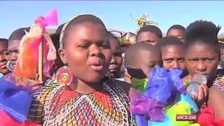 More than 50000 Zulu maidens participate in Reed Dance [upl. by Ecinert467]