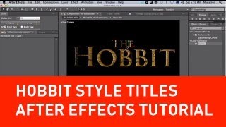 Create Lord of the rings style titles in After Effects Tutorial [upl. by Nash]