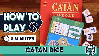 How to Play Catan Dice in 3 Minutes Catan Dice Rules [upl. by Rapsac]